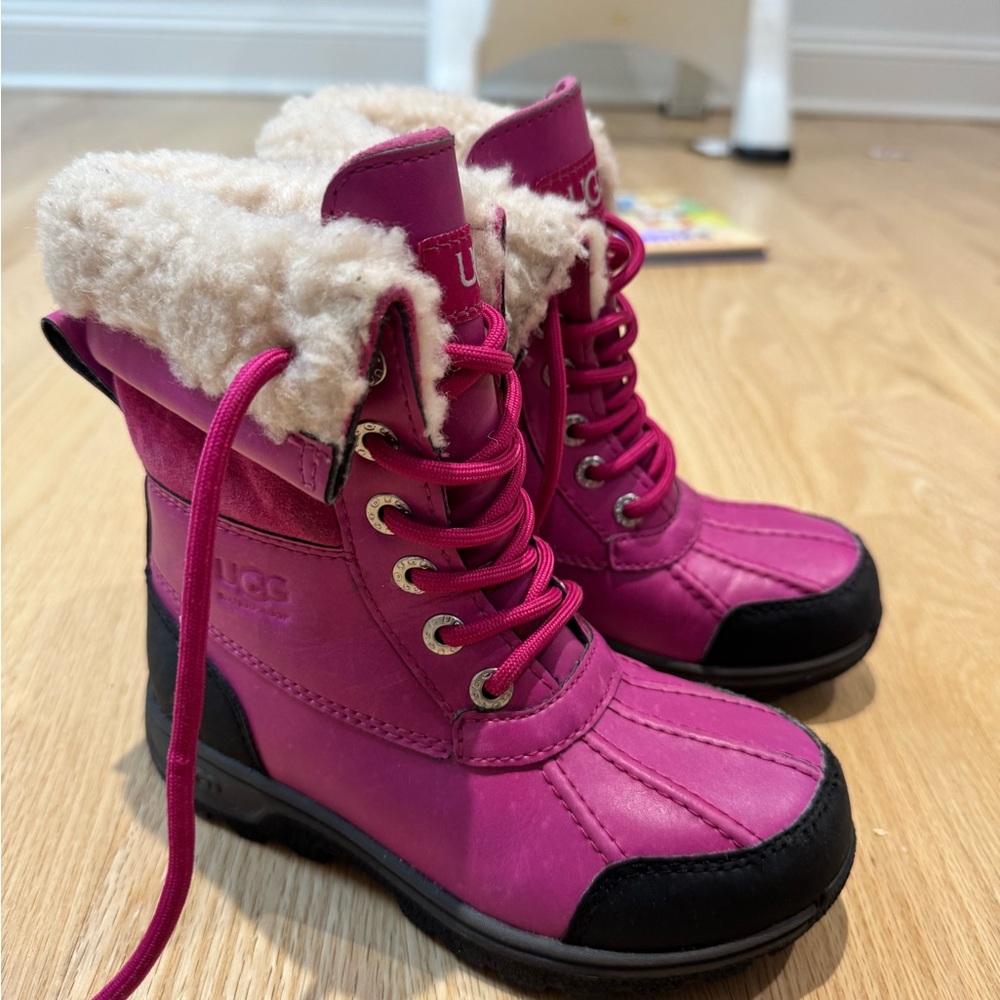 UGG Fuchsia and Black Boots